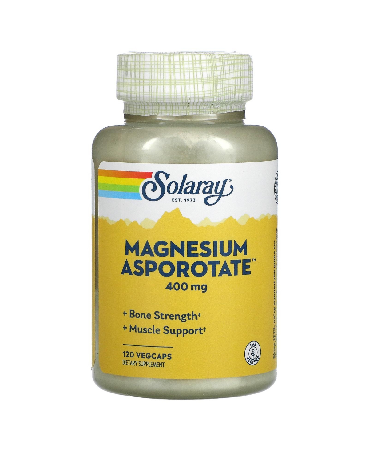 Magnesium Asporotate 400 mg - 120 VegCaps (200 mg per Capsule) - Open Miscellaneous
