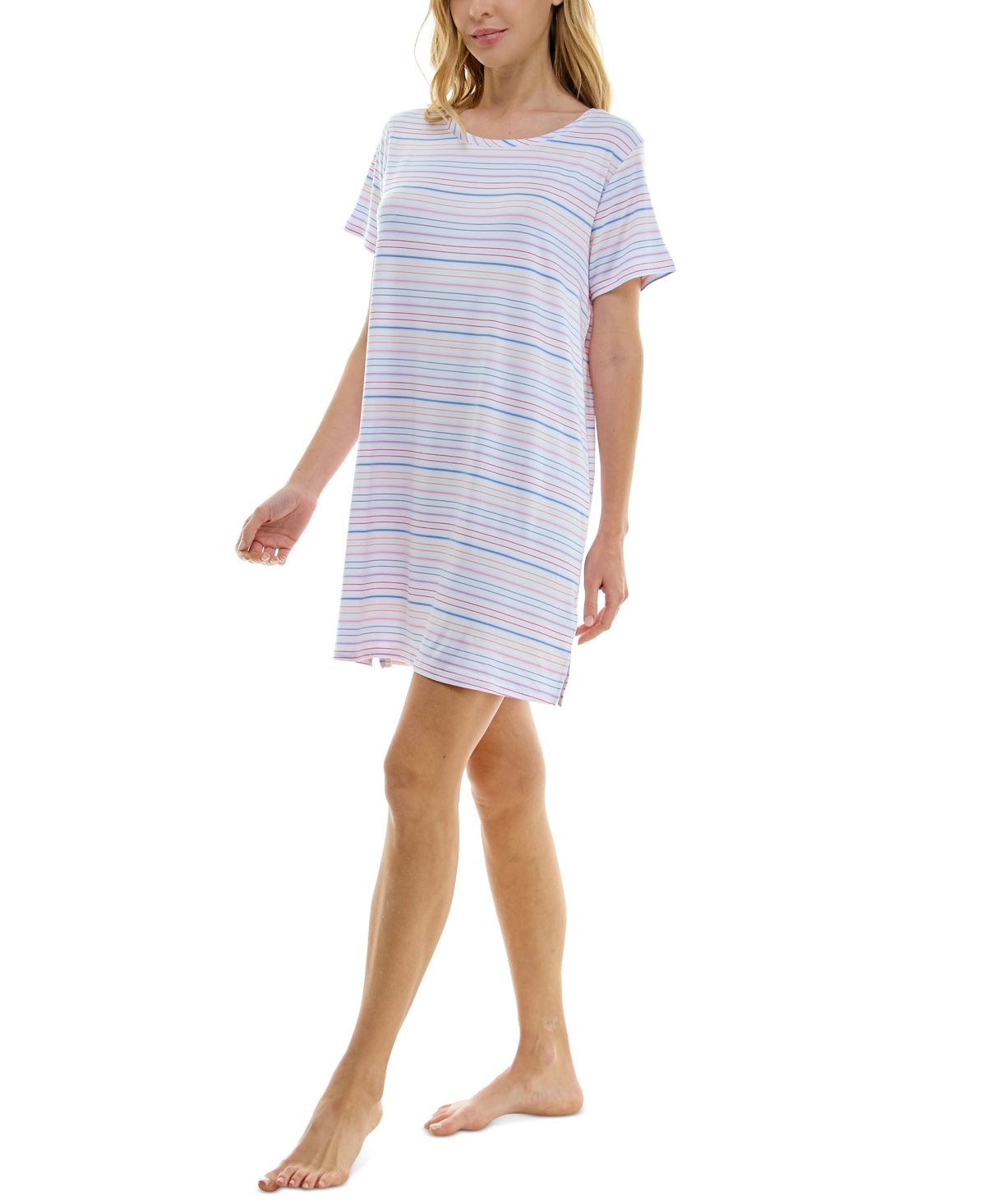 Roudelain Women's Printed Short-Sleeve Sleepshirt
