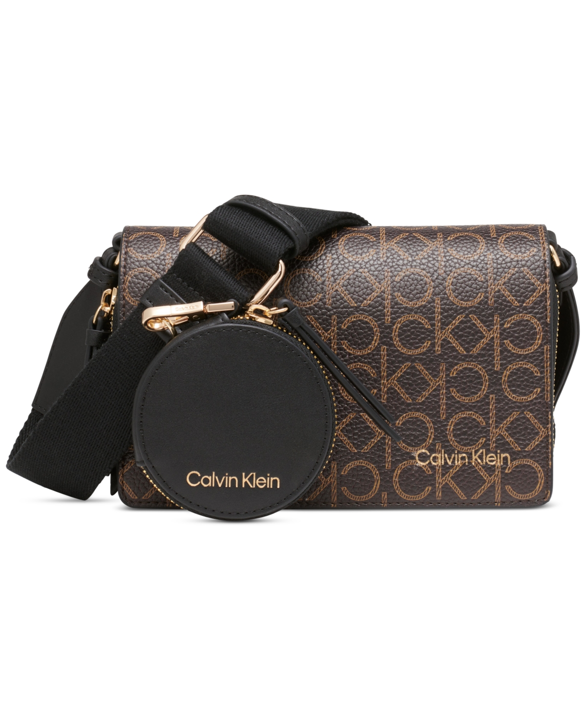 CALVIN KLEIN MILLIE DOUBLE ZIP CROSSBODY BAG 