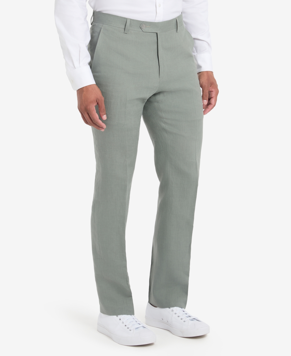 Tommy Hilfiger Men's Modern-fit Linen Pants In Sage