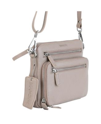 Pebbled Collection Valerie Leather Mini Crossbody Bag