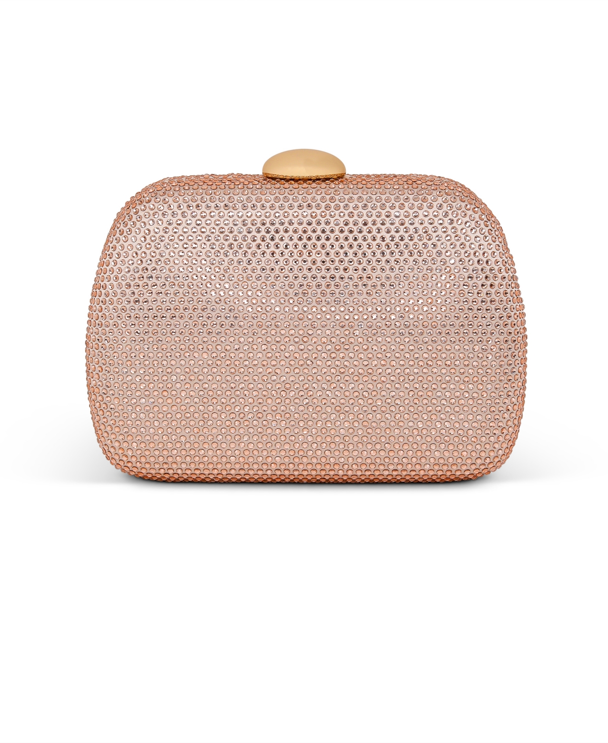 Woman's Blossom Crystal Minaudiere - Neon pink