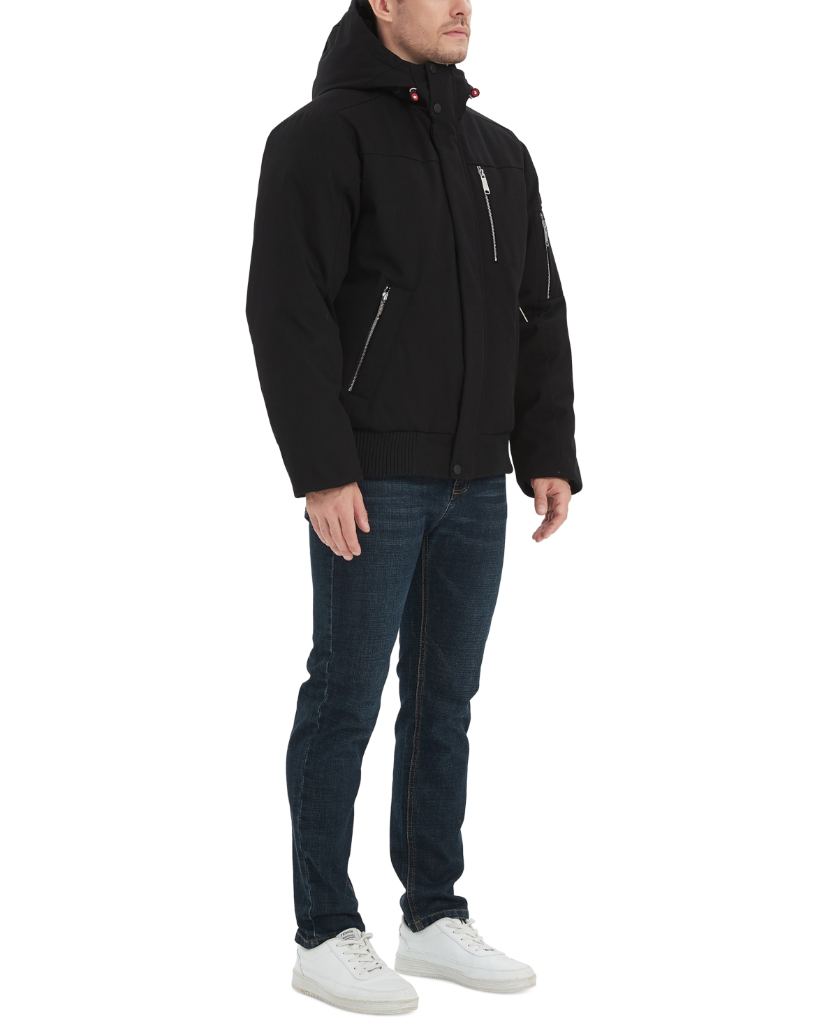 Outdoor United Men's Hooded Bomber Jacket