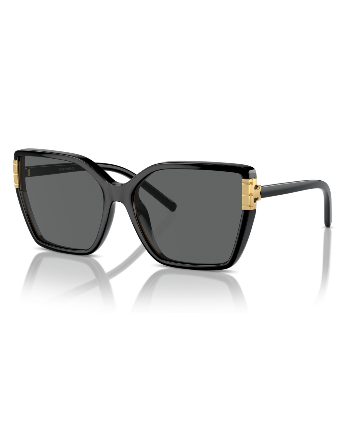 Женские солнцезащитные очки Tory Burch Sunglasses, Ty9076U, цвет: Чёрный — фото 1