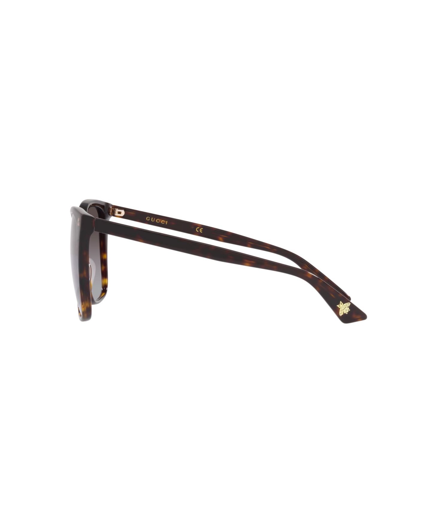 Женские солнцезащитные очки Gucci Sunglasses, GG0022S, цвет: Черепаховый — фото 5