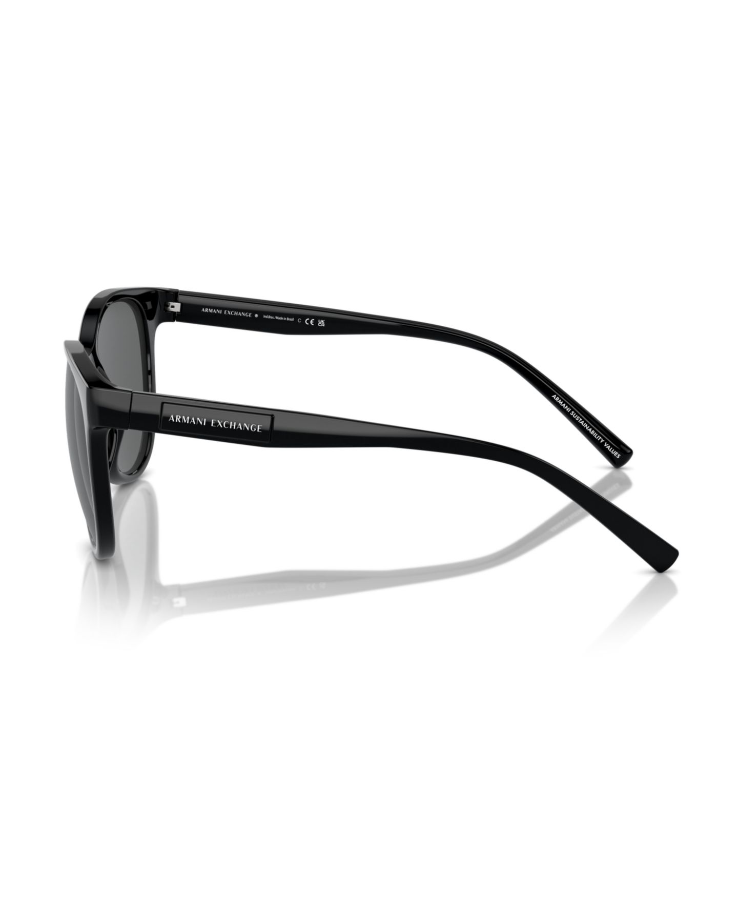 Женские солнцезащитные очки A|X Armani Exchange Sunglasses, Ax4144Su, цвет: Блестящий чёрный — фото 4