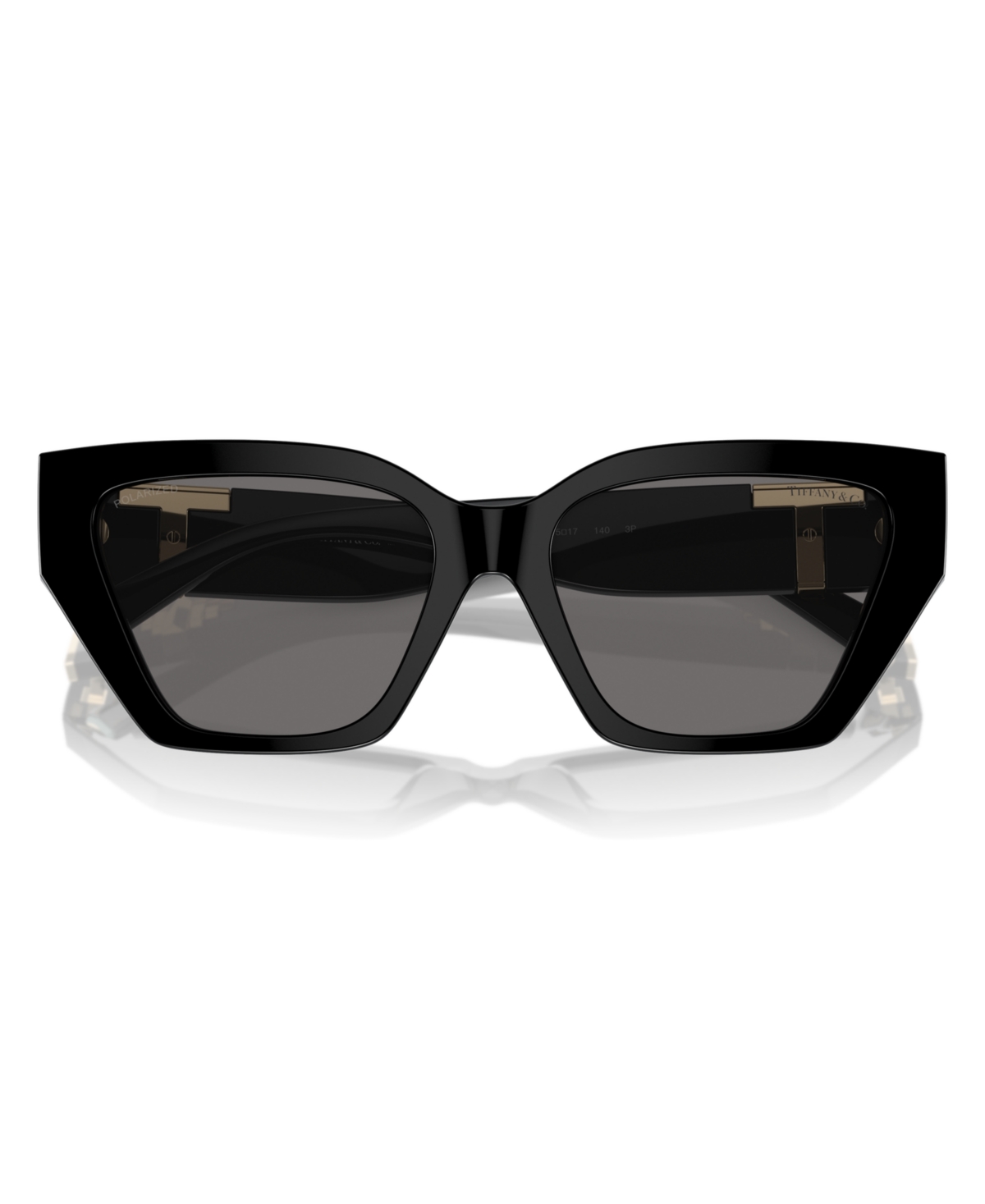 Shop Tiffany & Co Women's Polarized Sunglasses, Tf4218 In Black