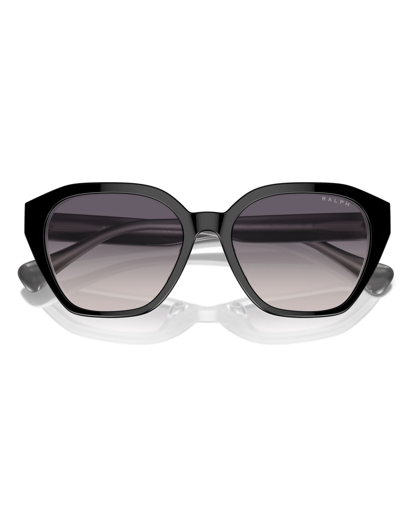 Женские солнцезащитные очки Ralph by Ralph Lauren Sunglasses, Ra5315U, цвет: Блестящий чёрный серый — фото 4