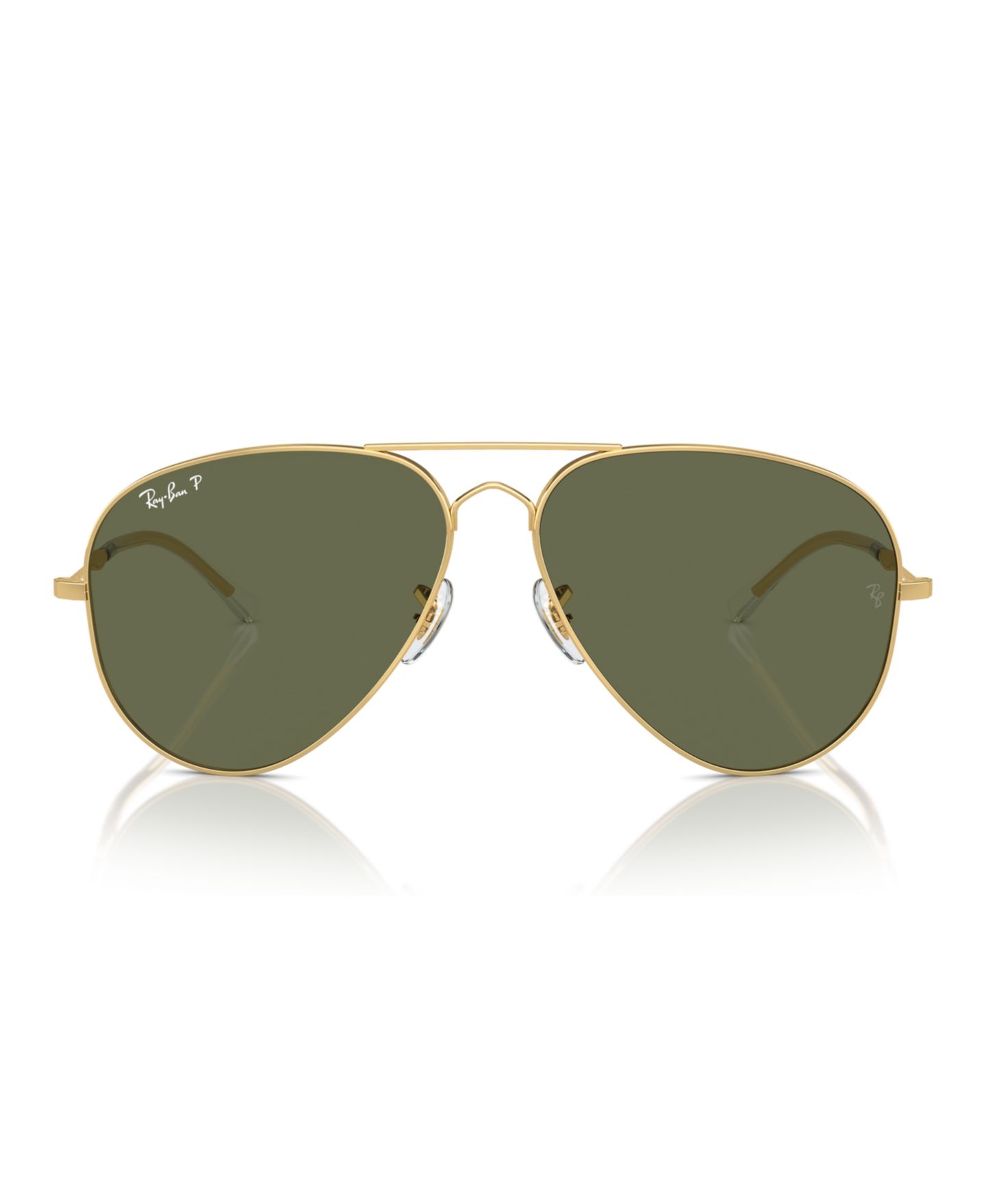 Солнцезащитные очки Ray-Ban Unisex Polarized Sunglasses, Old Aviator Rb3825, цвет: Золотой — фото 2