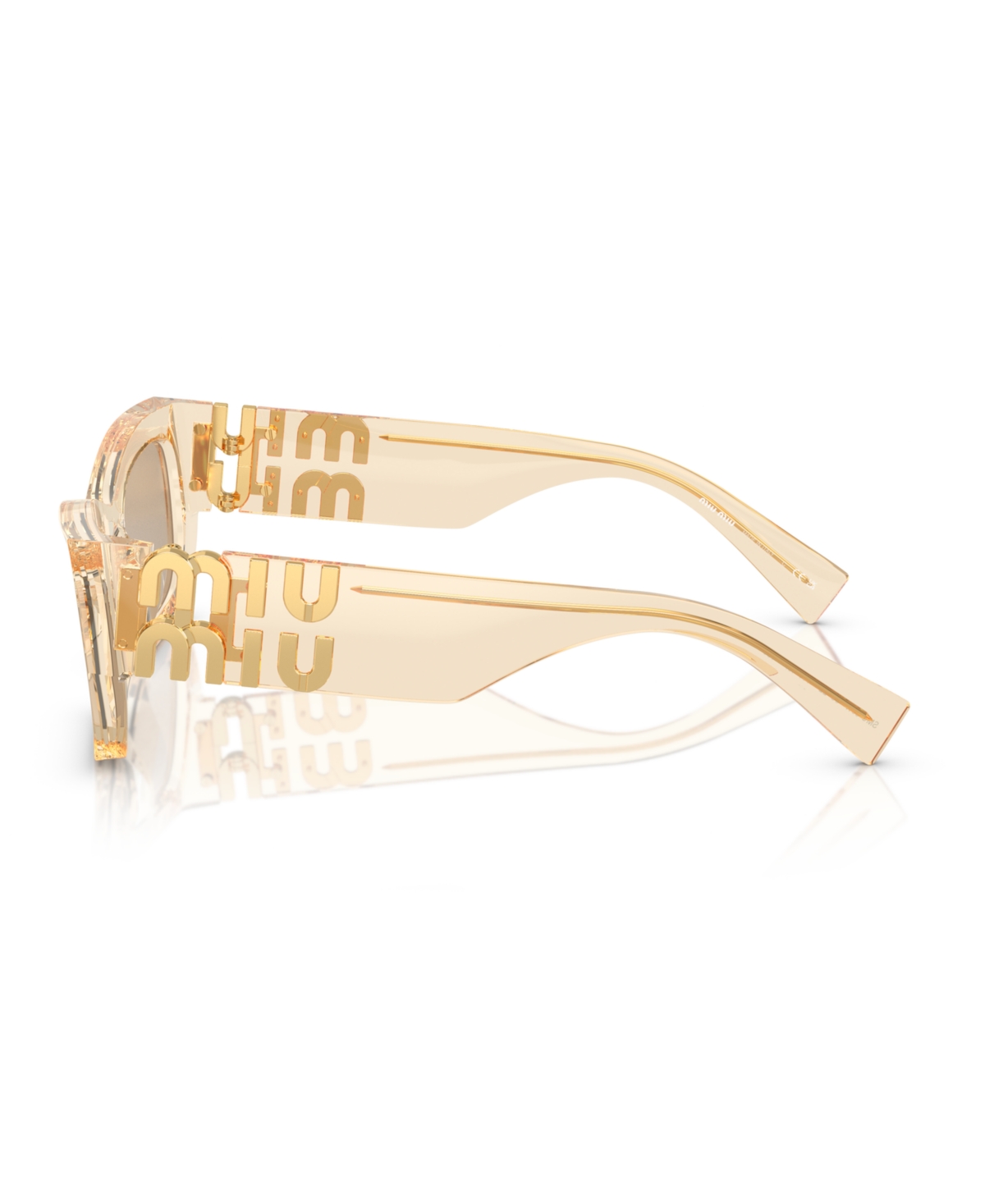 Miu Miu Logo-lettering Square-frame Sunglasses In Black Brow