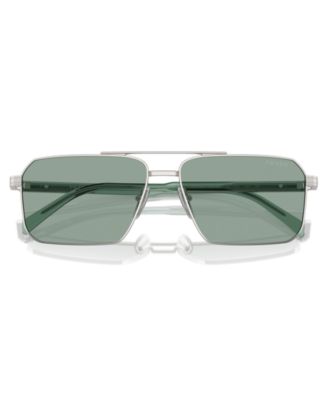 Iconic Plaque Rectangle Men's Sunglasses, PR A57S