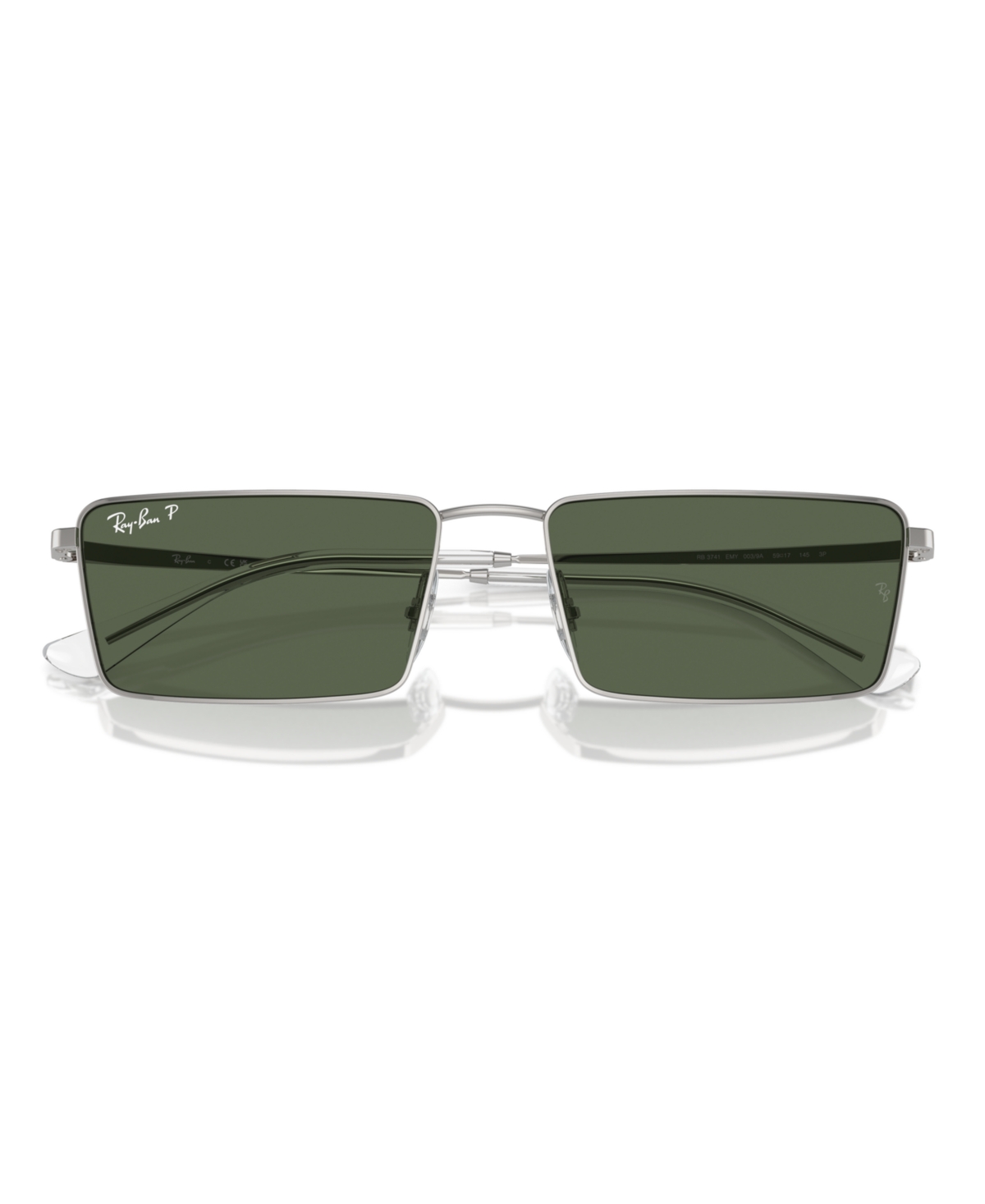 Ray Ban Unisex Polarized Sunglasses, Emy Rb3741 In Silver