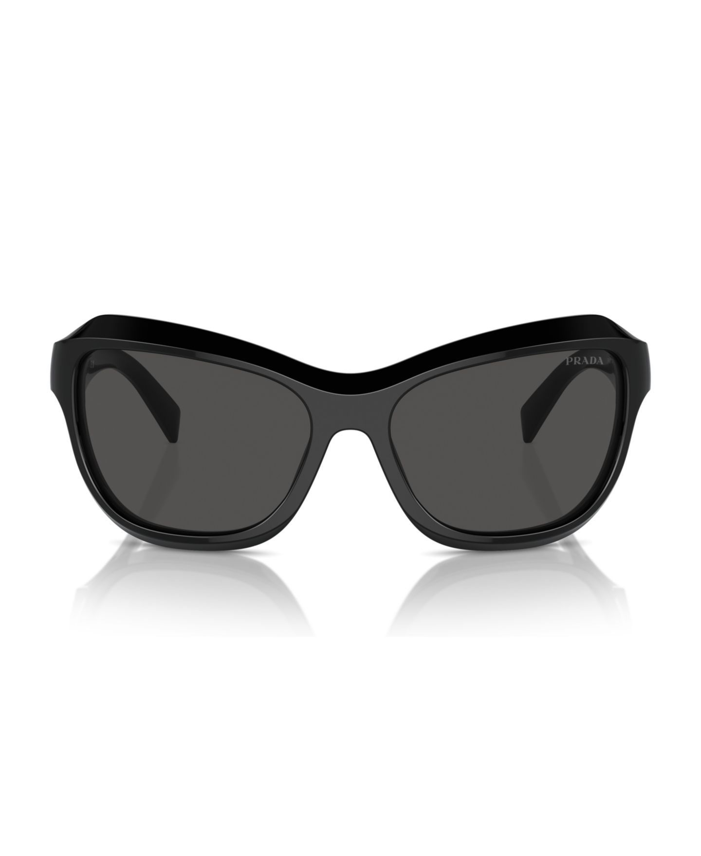 Женские солнцезащитные очки PRADA Swing Butterfly Sunglasses, PR A27S, цвет: Чёрный — фото 4