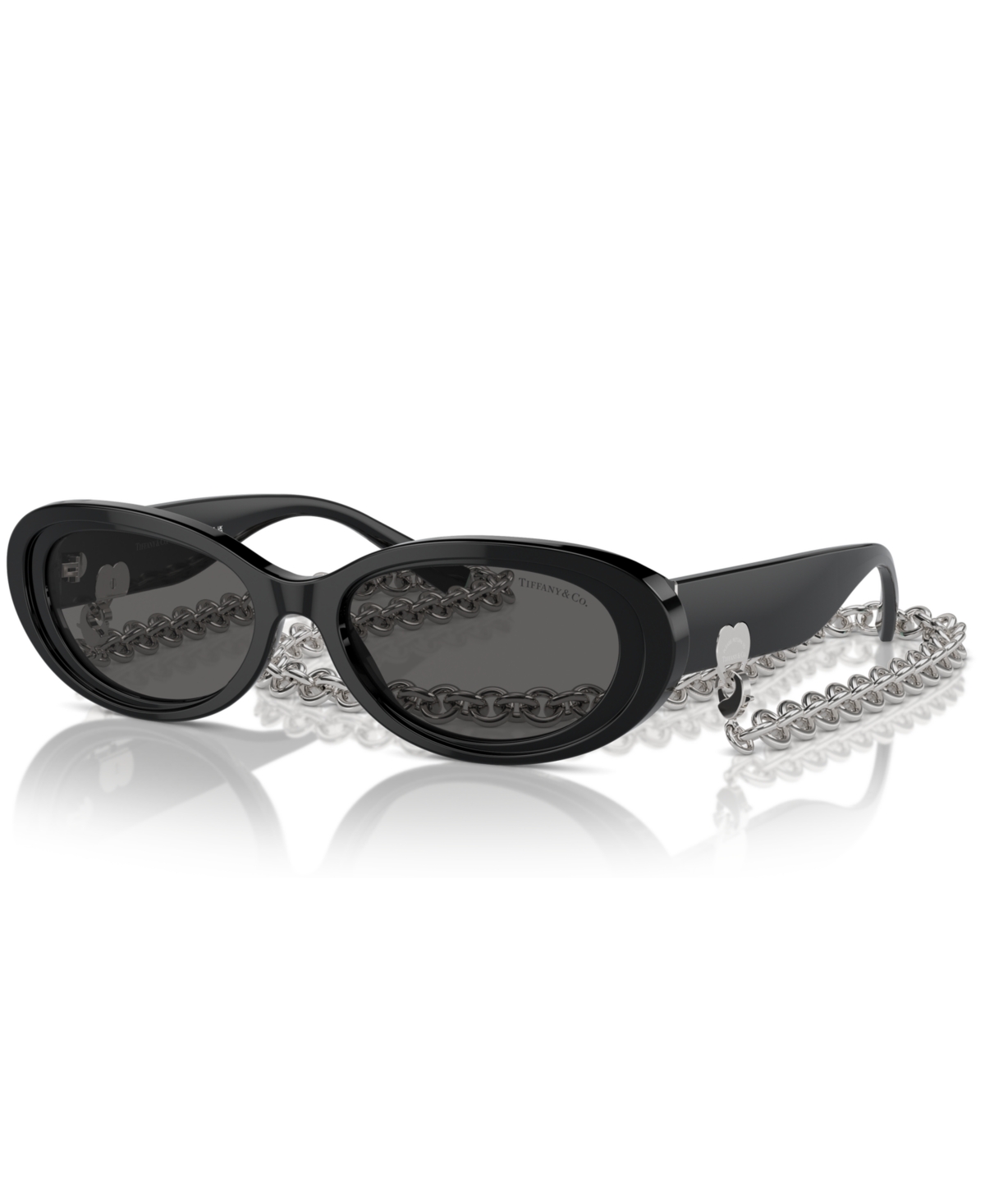 Tiffany & Co . Cat-eye Sunglasses With Chain Detail In Black