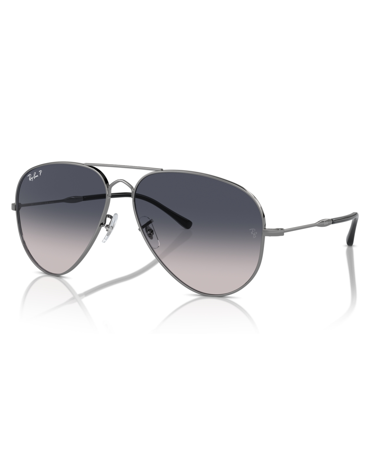 Shop Ray Ban Unisex Polarized Sunglasses, Old Aviator Rb3825 In Gunmetal