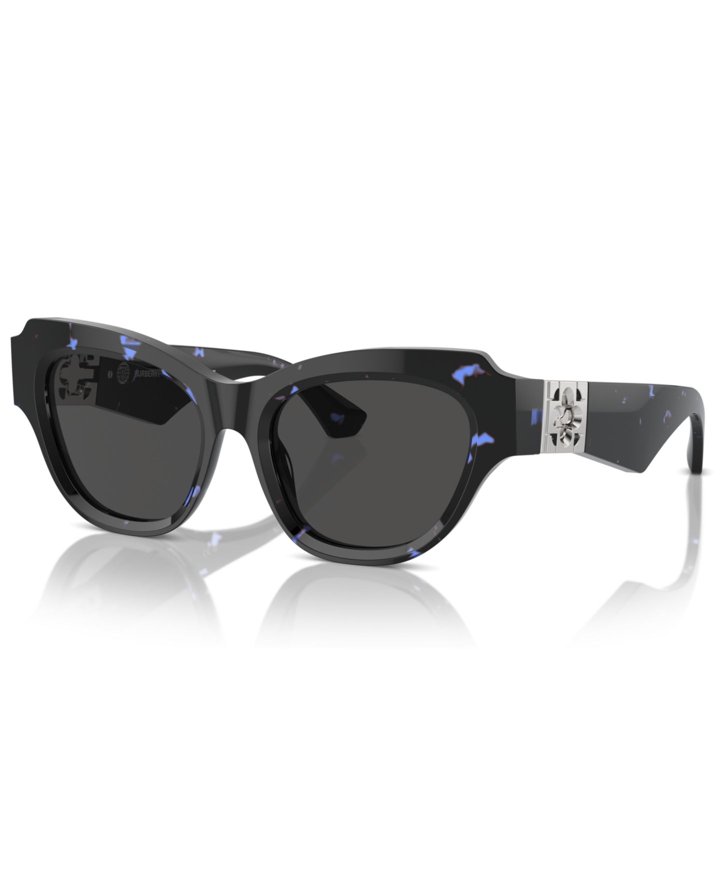 Женские солнцезащитные очки Burberry Geometric Sunglasses BE4423, цвет: Синий — фото 1