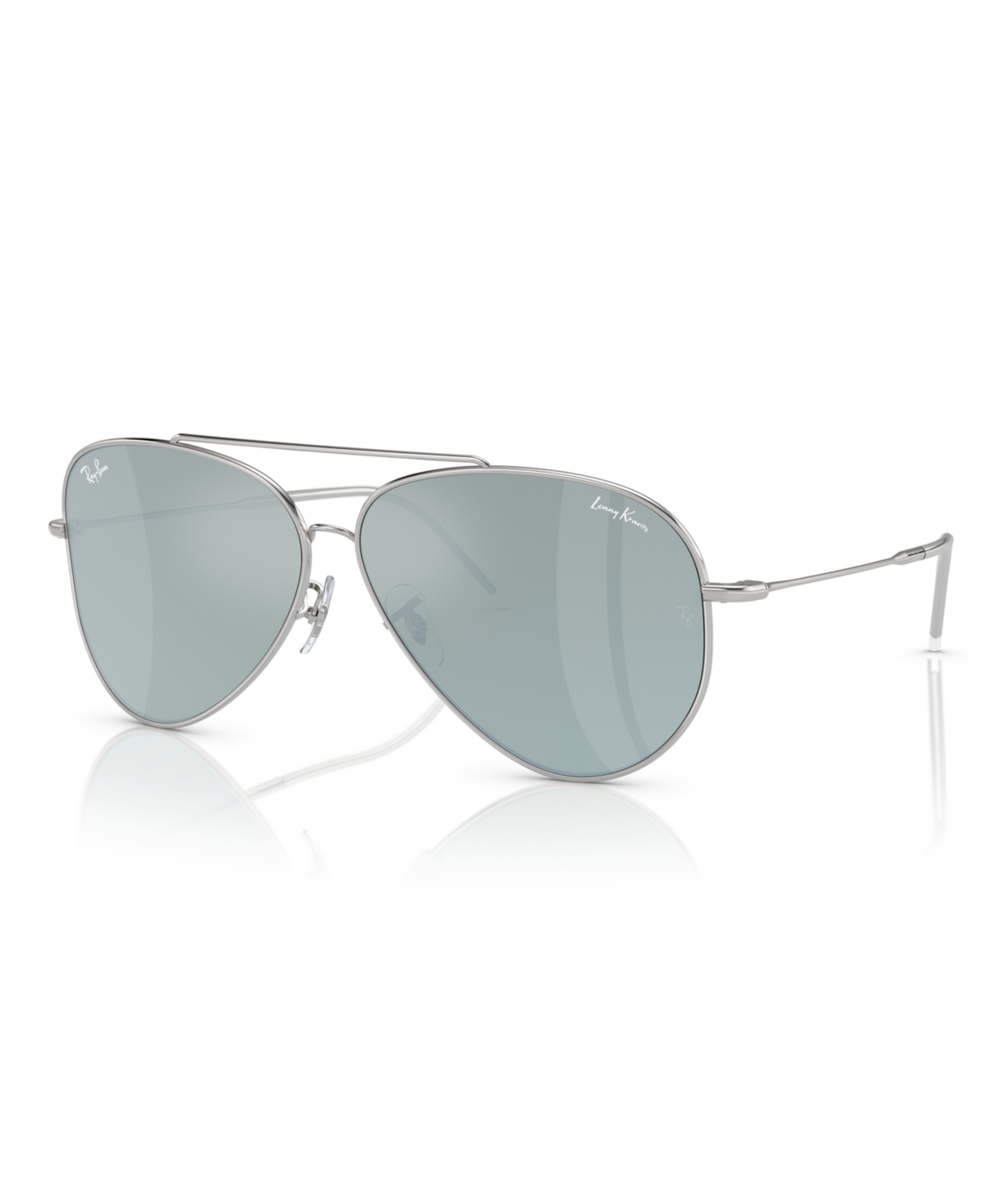 Shop Ray Ban Unisex Sunglasses, Aviator Reverse Rbr0101 In Green