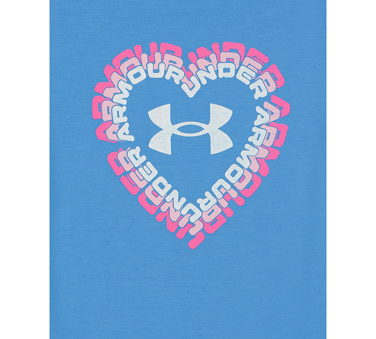 Shop Under Armour Toddler & Little Girls Heart T-shirt & Skort, 2 Piece Set In Viral Blue