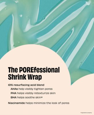 The POREfessional Shrink Wrap Overnight AHA+PHA Pore Treatment
