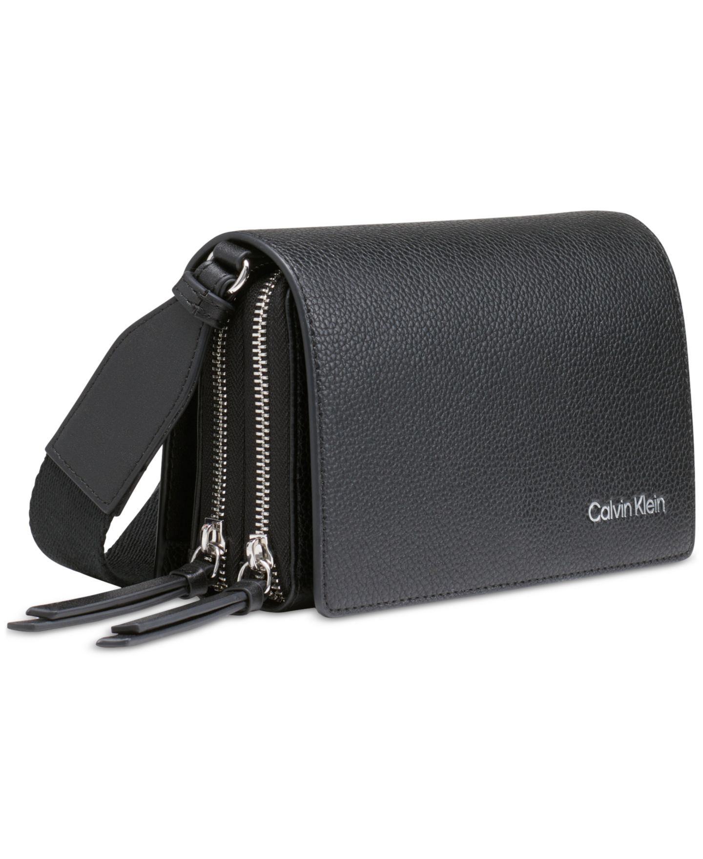 Женская сумка Calvin Klein Millie Double Zip Crossbody, цвет: Чёрный — фото 3