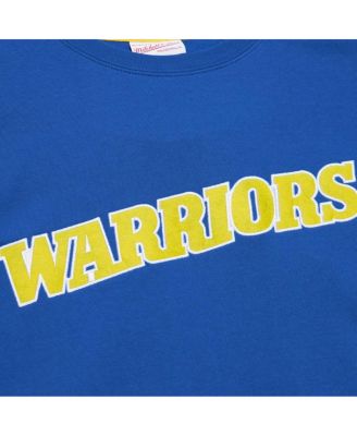 Men's Royal Golden State Warriors Hardwood Classics There and Back Pullover Sweatshirt