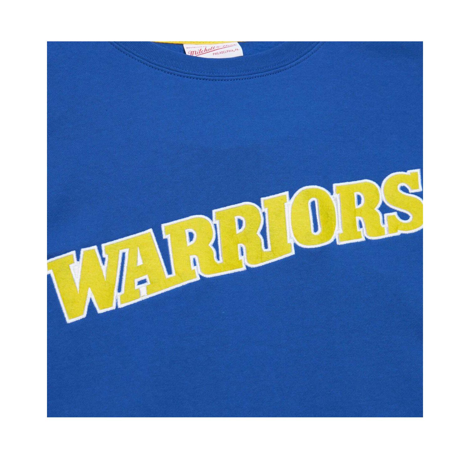 Men's Royal Golden State Warriors Hardwood Classics There and Back Pullover Sweatshirt
