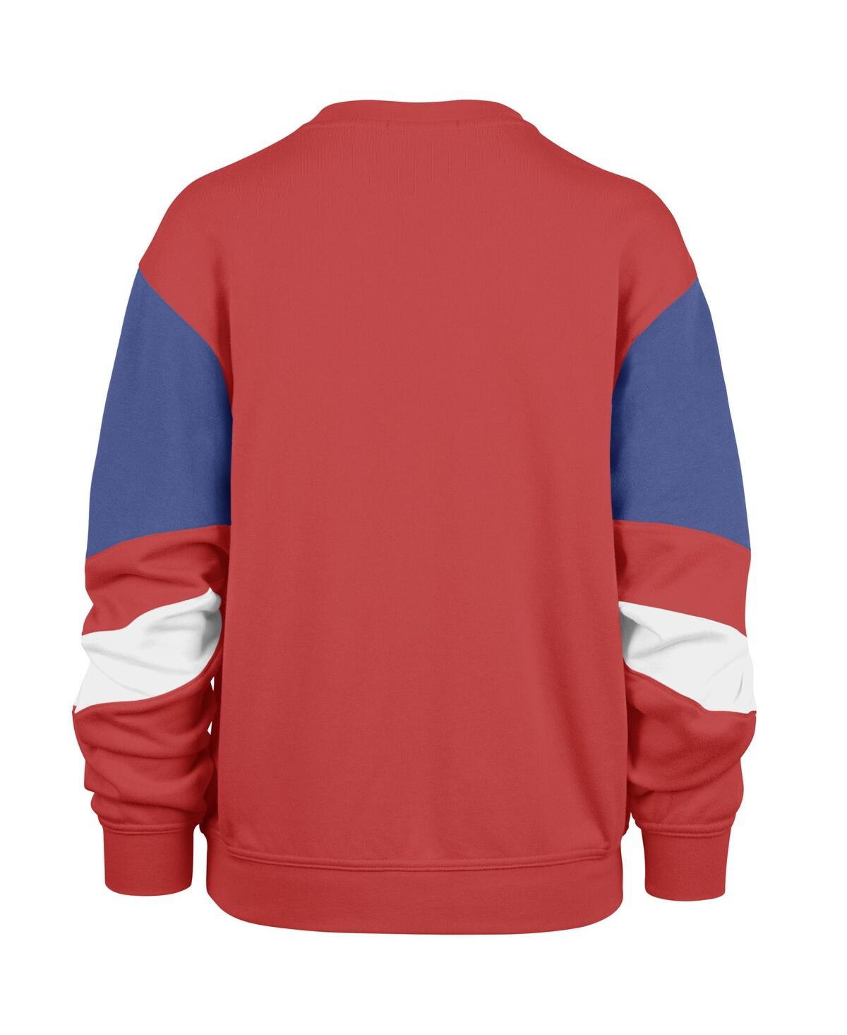 Women's '47 BrandHouston Rockets 2023/24 City Edition Nova Crew Pullover Sweatshirt - Red