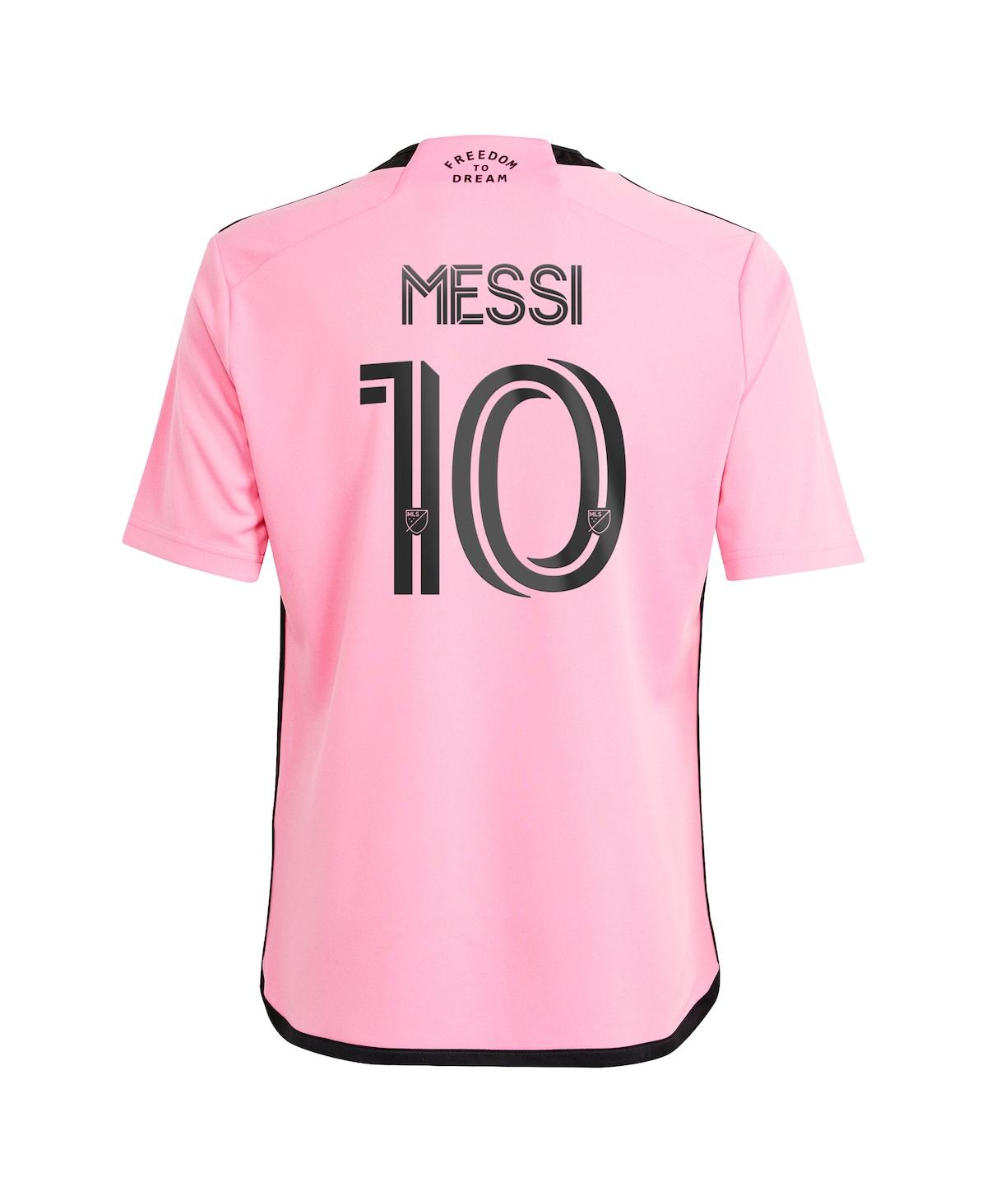 Big Boys and Girls adidas Lionel Messi Inter Miami Cf 2024 Replica Player Jersey - 2getherness Pink