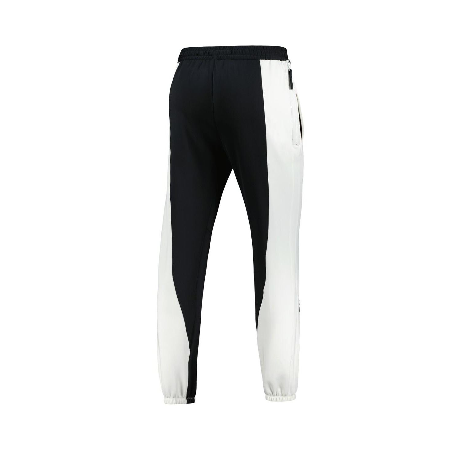 Men's Black, White Brooklyn Nets 2023/24 Authentic Showtime Pants