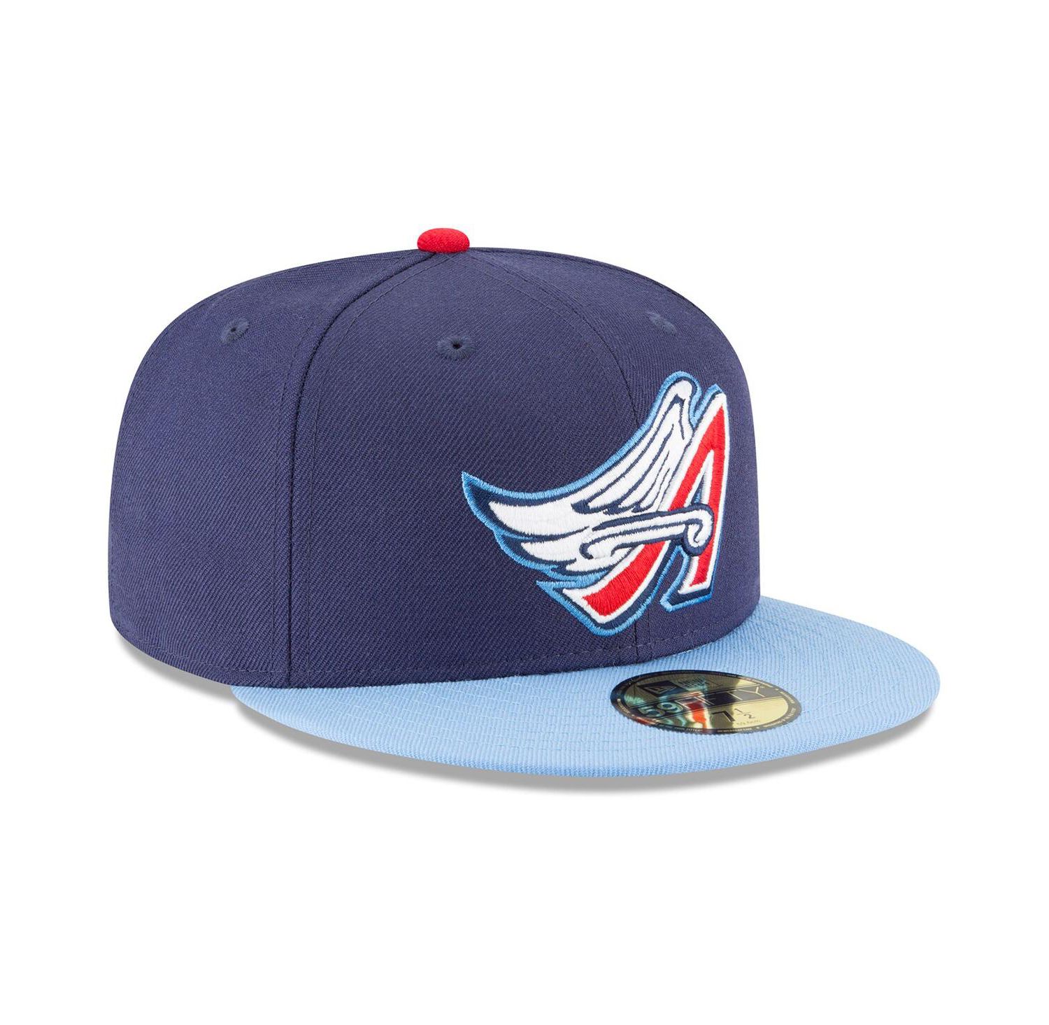 Men's Navy California Angels Cooperstown Collection Wool 59FIFTY Fitted Hat