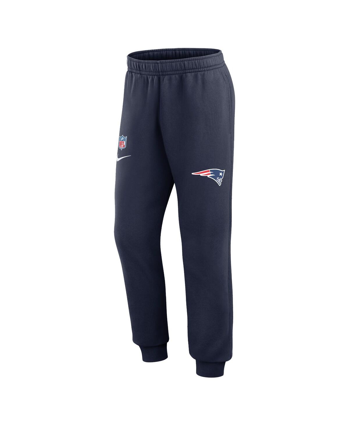 Shop Nike Men's  Navy New England Patriots 2023 Sideline Club Jogger Pants