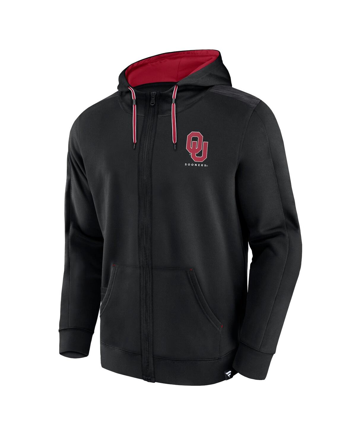 Fanatics Branded Black Oklahoma Sooners Power Index Full-zip Hoodie In Black