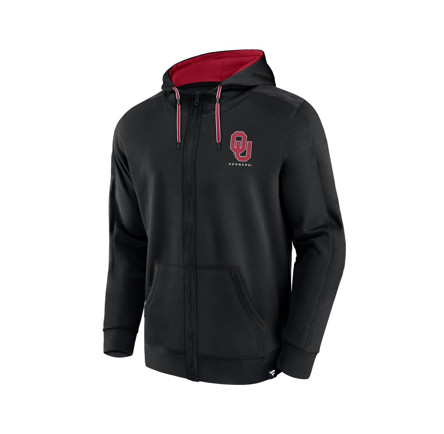 Men's Black Oklahoma Sooners Power Index Full-Zip Hoodie