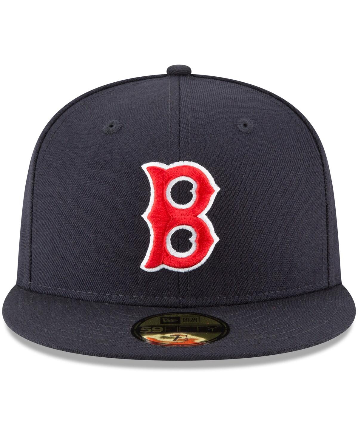 Men's New EraBoston Red Sox Cooperstown Collection Wool 59FIFTY Fitted Hat - Navy