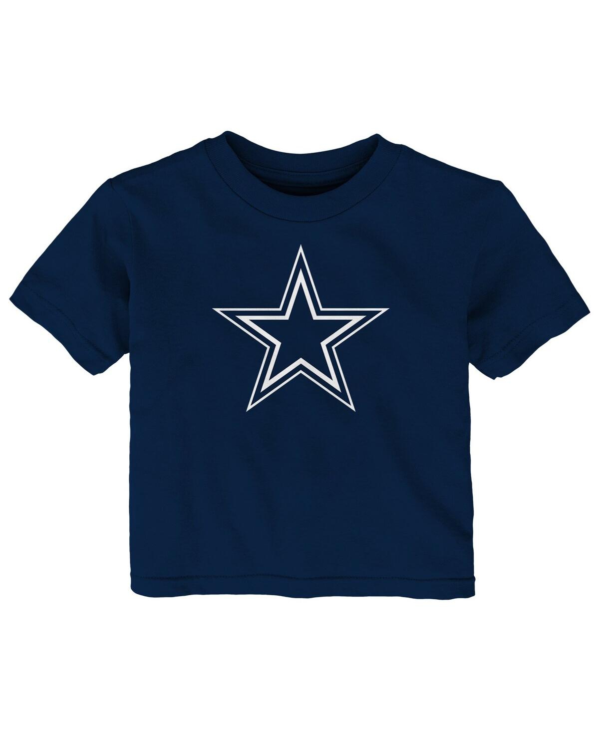 Outerstuff Baby Boys And Girls Navy Dallas Cowboys Primary Logo T-shirt