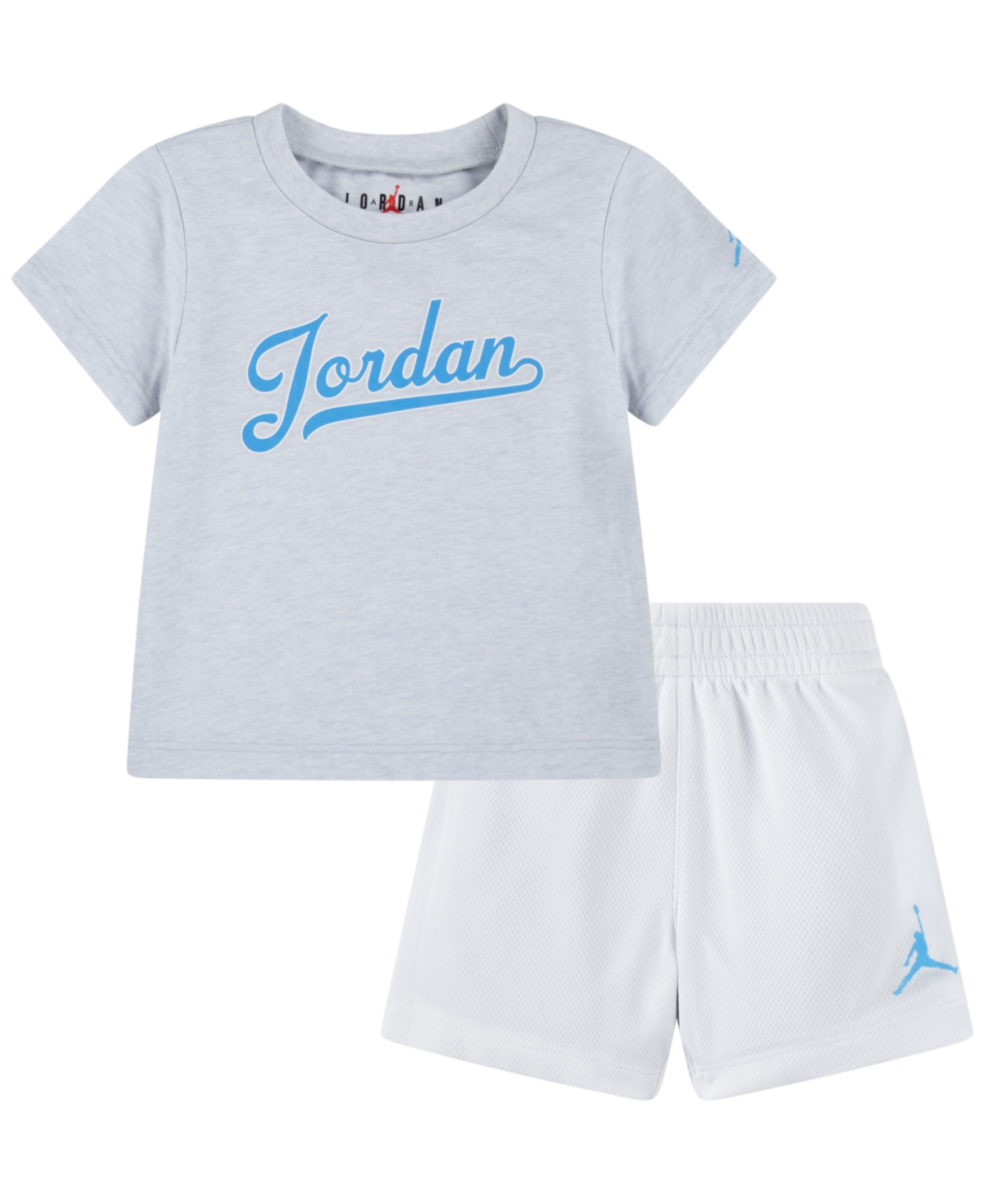 Jordan Babies' Mj Flight Mvp Toddler Mesh Shorts Set In White