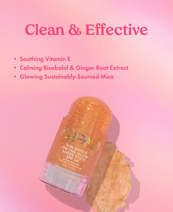 Kopari Beauty Sun Shield On-The-Glow Sheer Stick Sunscreen SPF 40, 1 oz.
