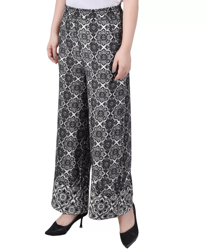 Women's Wide Leg Pull On Pants - thumbnail 3