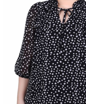 Women's 3/4 Sleeve Chiffon Blouse