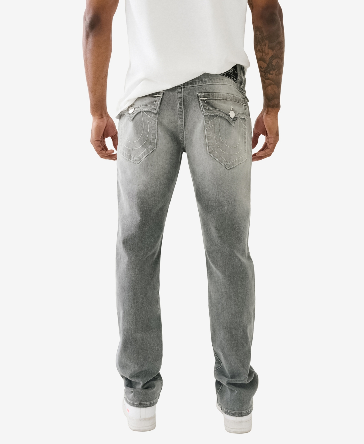 Men's Ricky Flap Pocket Straight Jeans - Chalk Gray Wash