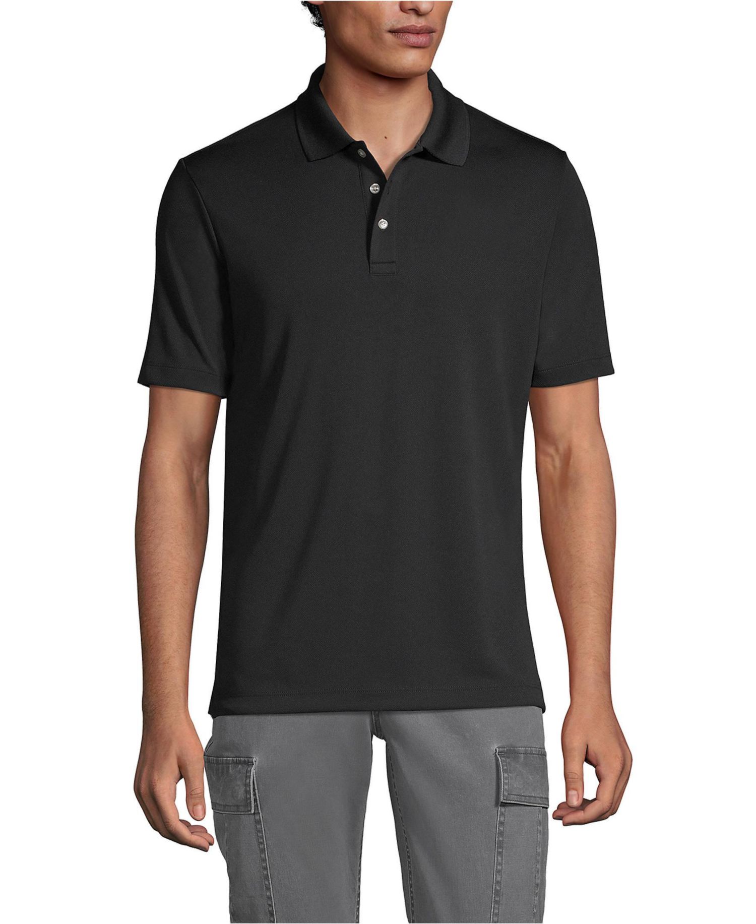 Men's School Uniform Short Sleeve Solid Active Polo Shirts