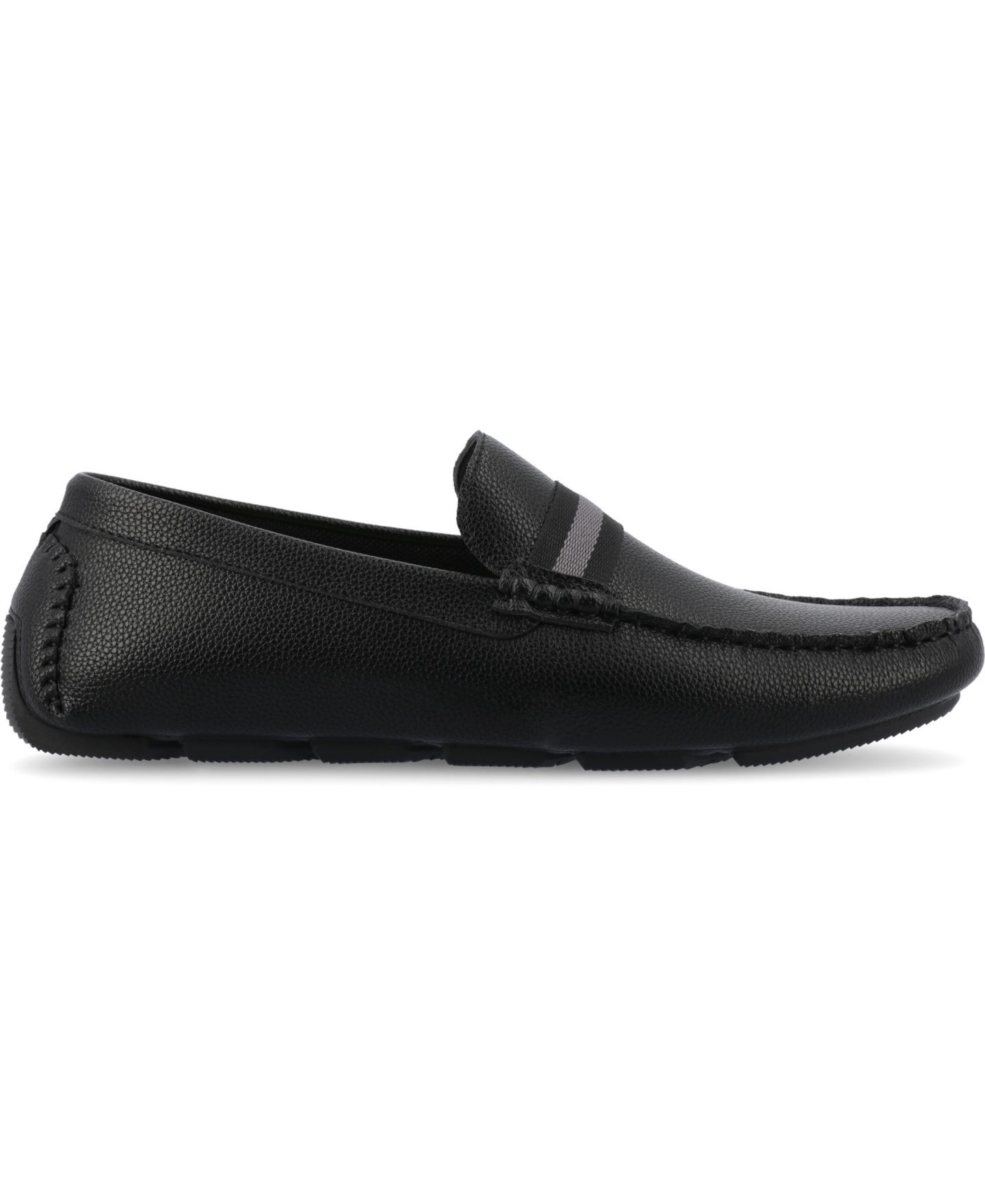 Мужские туфли Vance Co. Griffin Tru Comfort Foam Slip-On Driving, цвет: Чёрный — фото 2