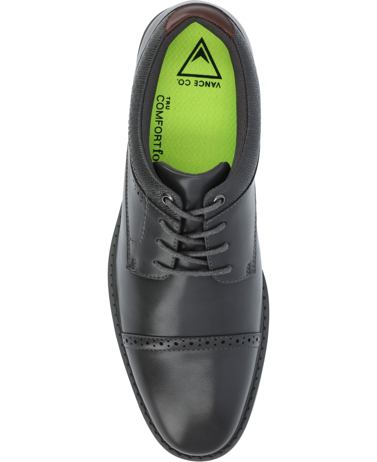 Vance Co. Men's Dexter Tru Comfort Foam Cap Toe Lace-Up Derby Shoes