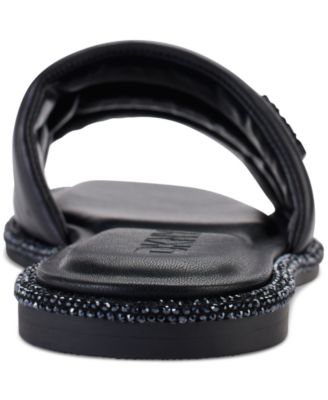 Bethea Quilted Slip-On Slide Sandals