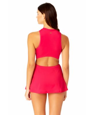 Women's Solid Athletic Swim Dress
