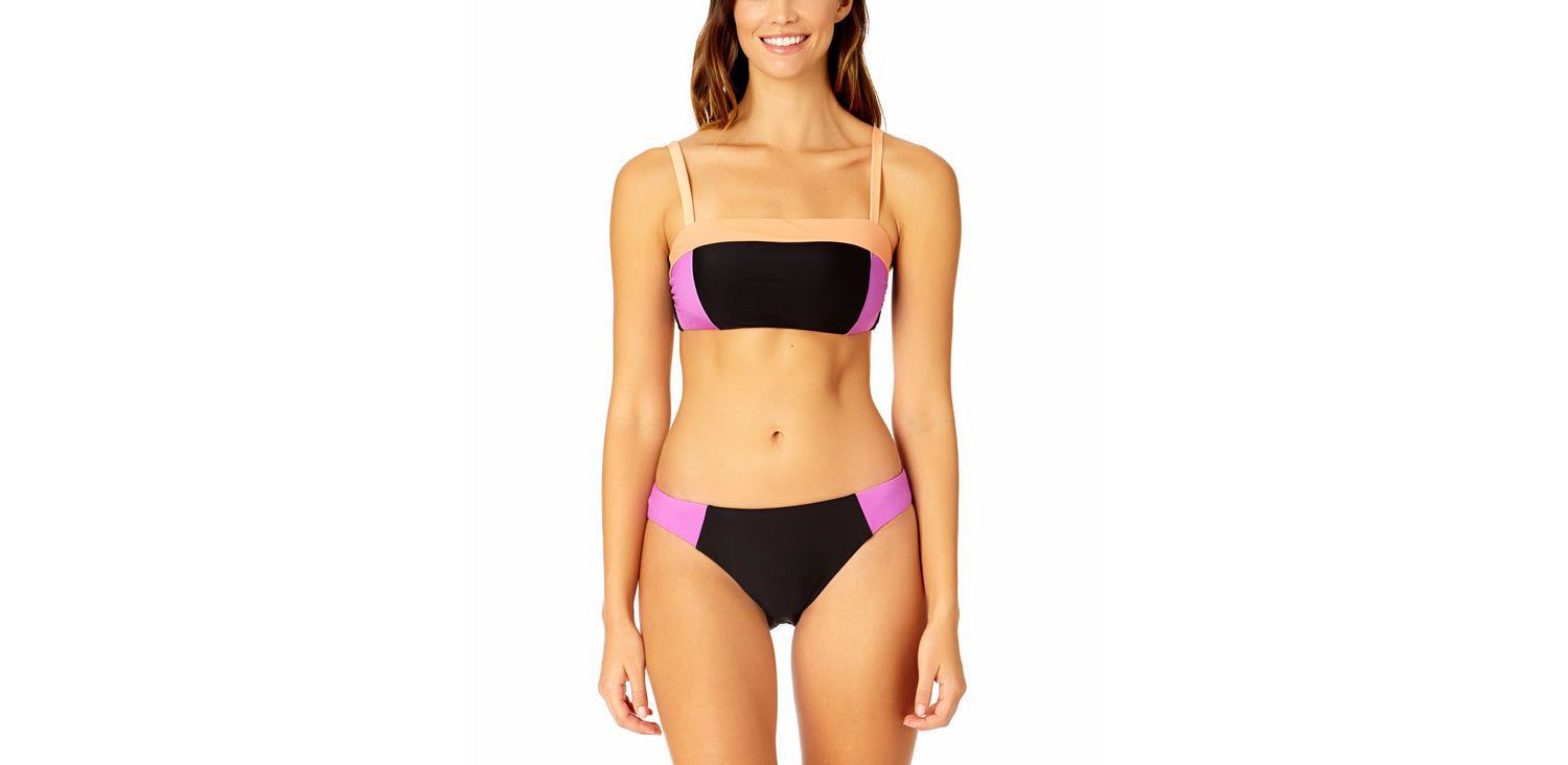 Women's Colorblock Bandeau Bra Swim Top