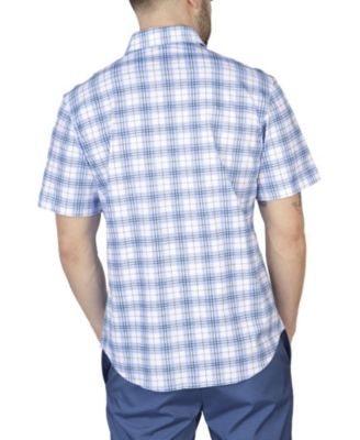 Трикотажная рубашка с коротким рукавом в клетку Tailorbyrd Windowpane 4990₽