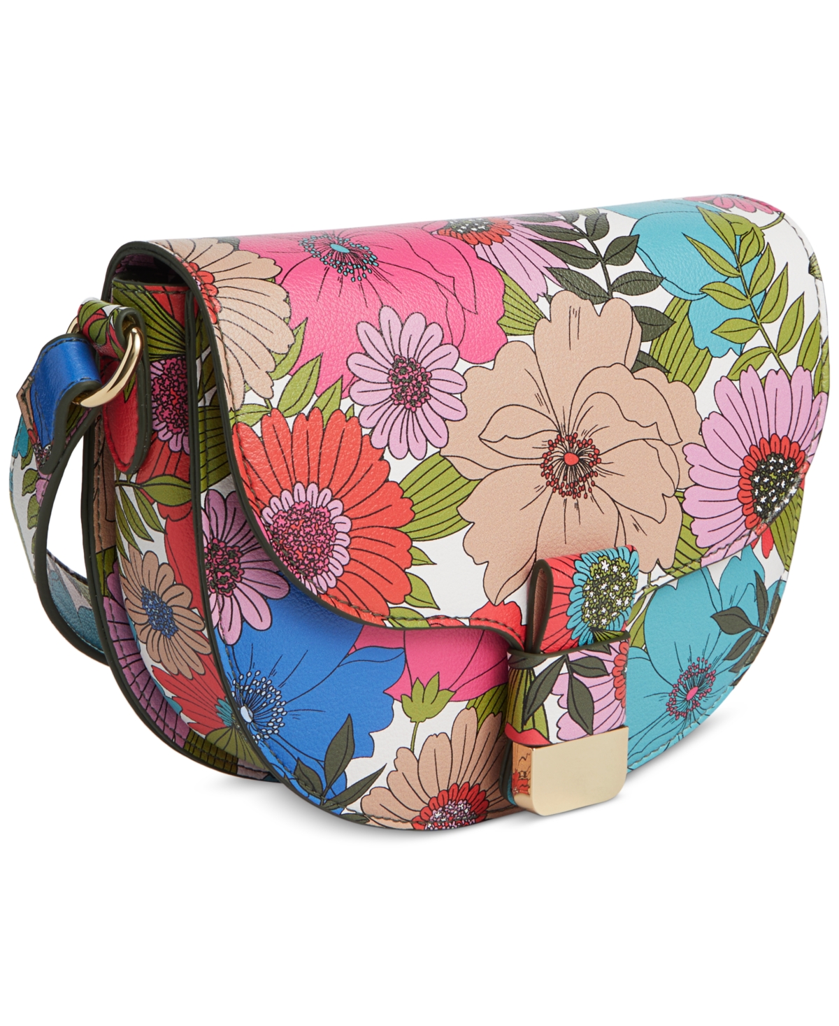 Shop On 34th Holmme Printed Crossbody Bag, Created For Macy's In Botanical