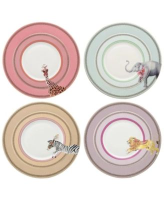 Animal Side Plates, Set of 4