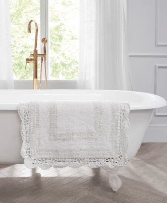 Crochet Reversible Cotton Bath Rug, 21" x 34"